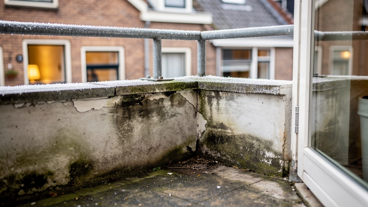 Balkonreparaties: deze vochtproblemen kosten Nederlanders tientjes per maand