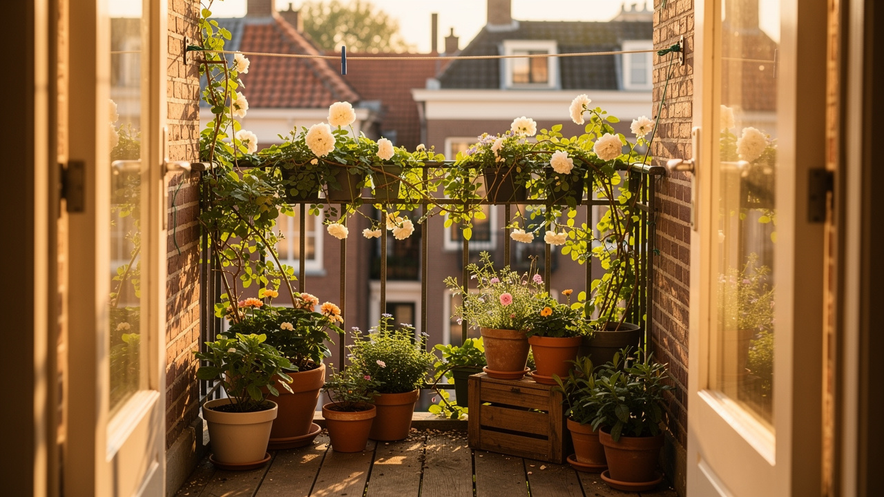 De beste klimplanten voor een balkon in een pot