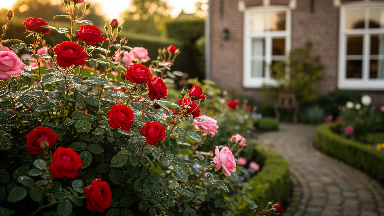 Waarom je nu nog snel een rozenstruik kunt planten voor een maand aan bloemen